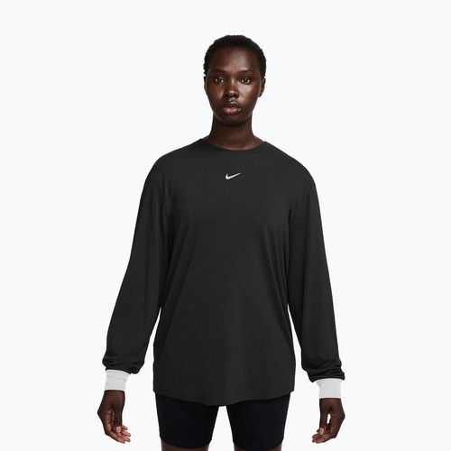 Longsleeve treningowy damski Nike One Relaxed Dri-Fit black/white