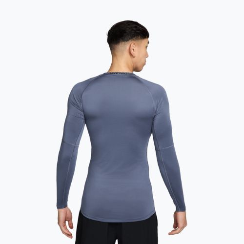 Longsleeve treningowy męski Nike Pro Dri-Fit Tight Fitness diffused blue/black