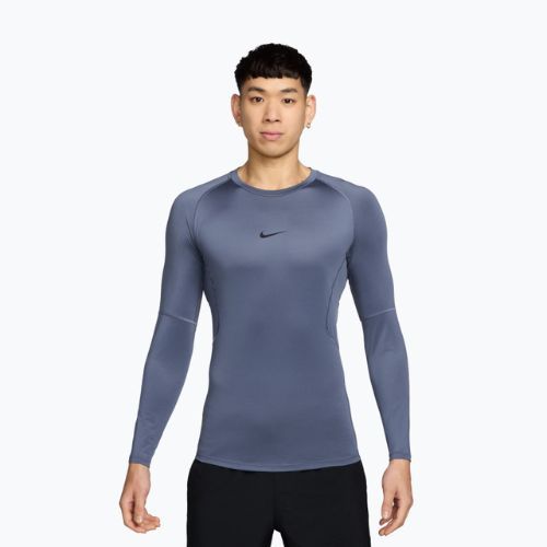 Longsleeve treningowy męski Nike Pro Dri-Fit Tight Fitness diffused blue/black