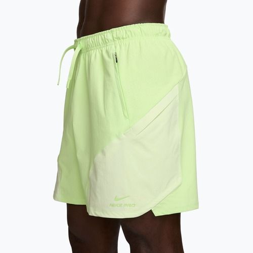 Spodenki męskie Nike Pro Training Dri-Fit 6" light liquid lime/light liquid lime