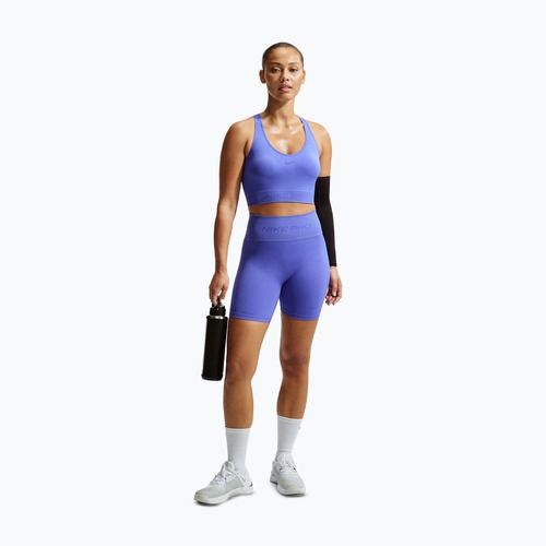 Spodenki damskie Nike Pro Seamless High-Waisted Biker 5" sapphire
