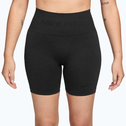Spodenki damskie Nike Pro Seamless High-Waisted Biker 5" black