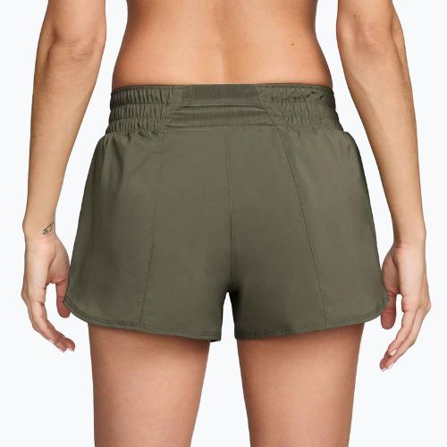 Spodenki damskie Nike One Dri-Fit 3" medium olive