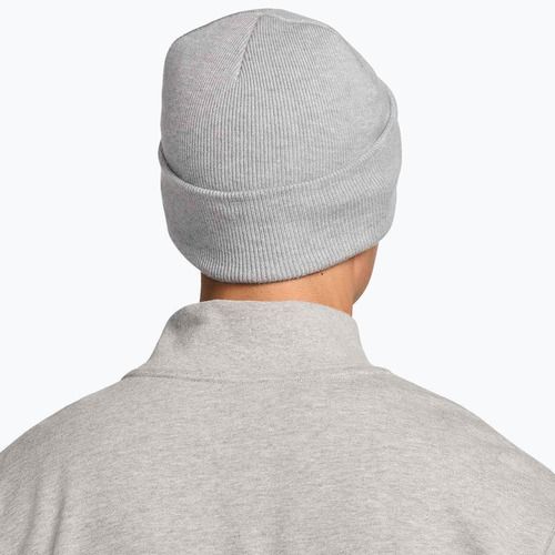 Czapka zimowa Nike Peak Swoosh Beanie dark grey heather/white