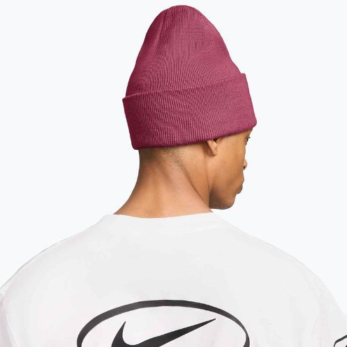 Czapka zimowa Nike Peak Futura Beanie sweet beet/white