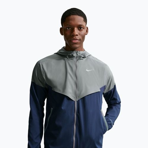 Kurtka do biegania męska Nike Impossibly Light Windrunner smoke grey/smoke grey/midnight navy