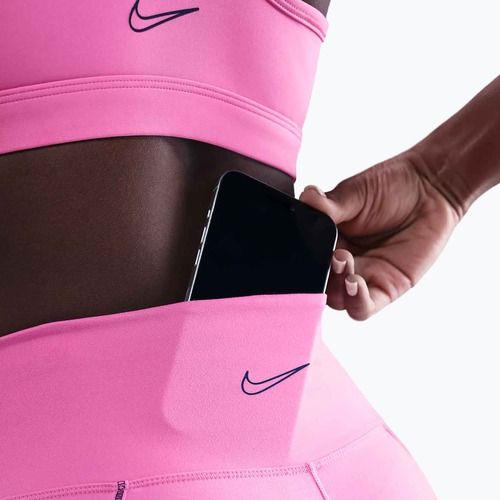 Legginsy damskie Nike One High-Waisted playful pink