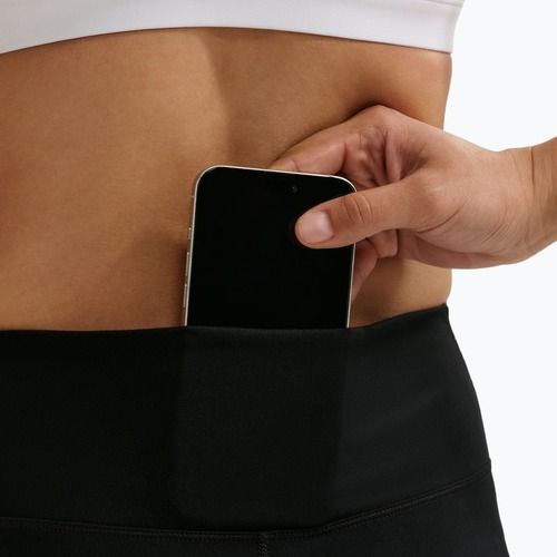 Legginsy damskie Nike One Seamless Front High-Waisted black/white