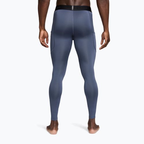 Legginsy treningowe męskie Nike Pro Dri-Fit Tight Fitness diffused blue/black