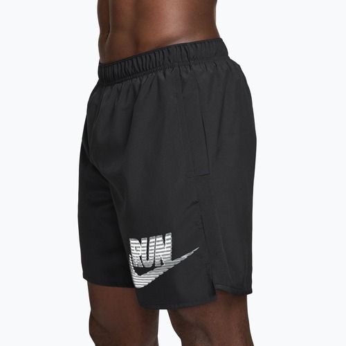 Spodenki męskie Nike Challenger Dri-Fit Brief-Lined 7" black/white