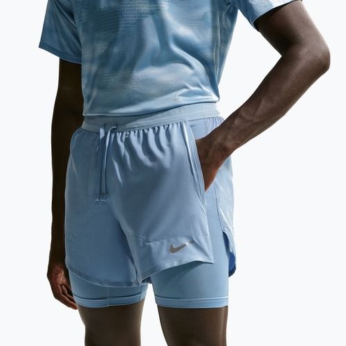 Spodenki do biegania męskie Nike Stride Dri-Fit Hybrid 5" work blue