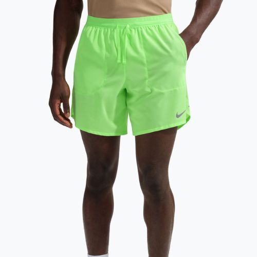 Spodenki męskie Nike Stride Dri-Fit Brief-Lined 7" lime blast