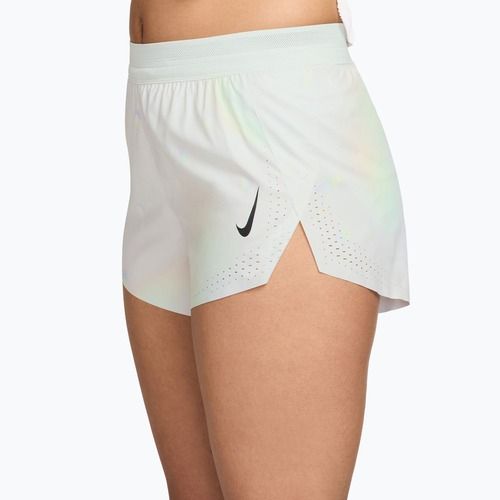 Spodenki do biegania damskie Nike AeroSwift Dri-Fit ADV Mid-Rise Brief Lined 3" off white/white/black