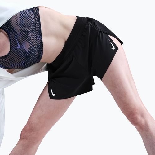 Spodenki do biegania damskie Nike AeroSwift Dri-Fit ADV Mid-Rise 3" black/white