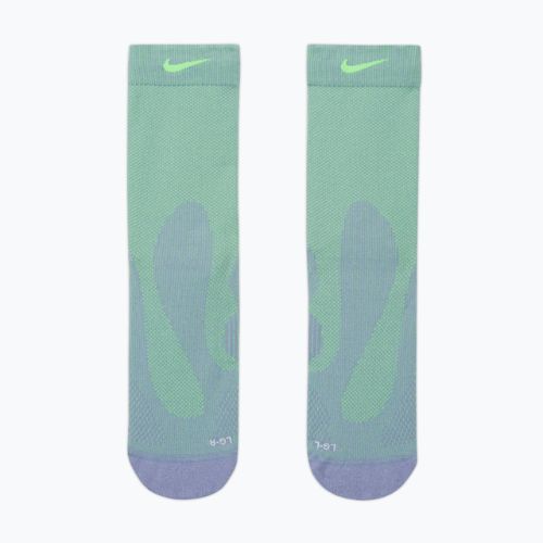 Skarpety Nike Running Lightweight Crew iron purple/voltage green/voltage green