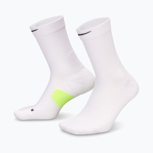 Skarpety Nike Running Midweight Crew white/volt/black