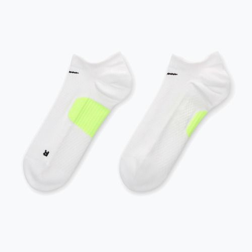 Skarpety Nike Running Midweight No-Show white/volt/black
