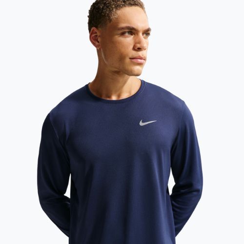 Longsleeve do biegania męski Nike Miler Dri-Fit UV midnight navy