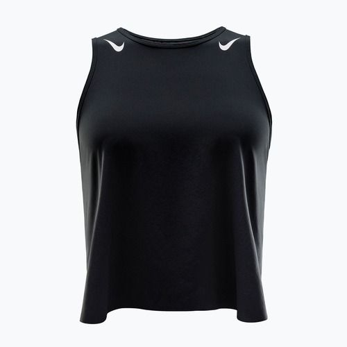 Koszulka do biegania damska Nike AeroSwift Dri-Fit ADV Cropped Tank Top black/white