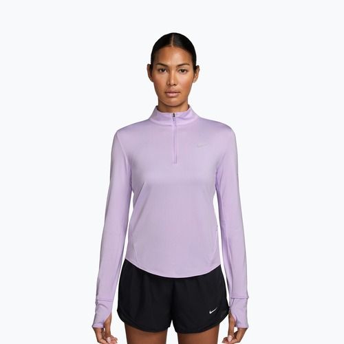 Longsleeve do biegania damski Nike Swift Dri-Fit UV 1/4-Zip violet mist