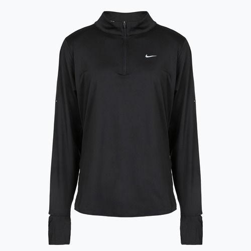 Longsleeve do biegania damski Nike Swift Dri-FIT UV 1/4-Zip Plus Size black