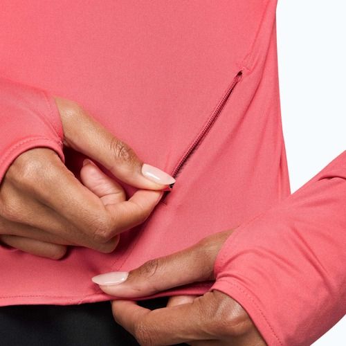 Longsleeve do biegania damski Nike Swift Dri-Fit UV sea coral