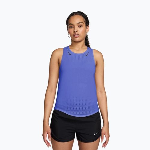 Koszulka do biegania damska Nike AeroSwift Dri-Fit ADV Singlet sapphire/black