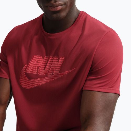 Koszulka do biegania męska Nike Miler Dri-Fit UV team crimson/light crimson