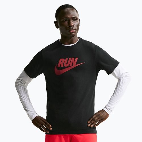 Koszulka męska Nike Dri-Fit Running black/team crimson