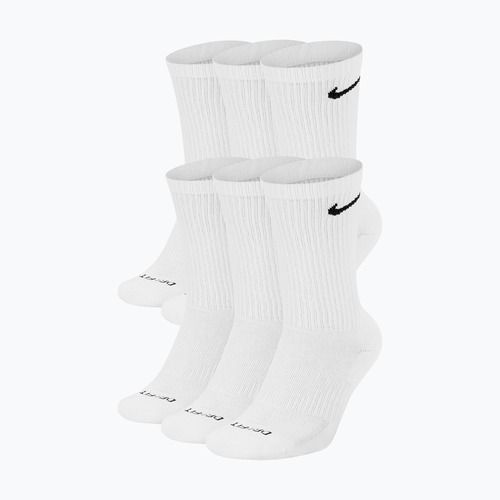 Skarpety męskie Nike Everyday Plus Cushioned Crew 6 par white/black