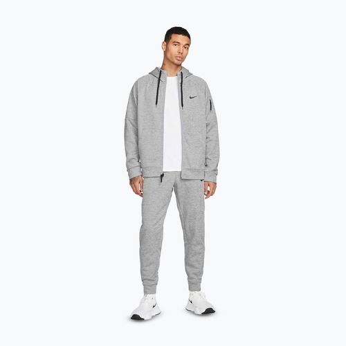 Bluza treningowa męska Nike Therma Fit Full-Zip dark grey heather/particle grey/black