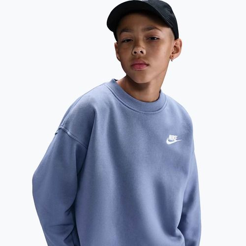 Bluza dziecięca Nike Sportswear Club Fleece world indigo/white
