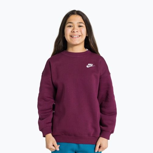 Bluza dziecięca Nike Sportswear Club Fleece bordeaux/white