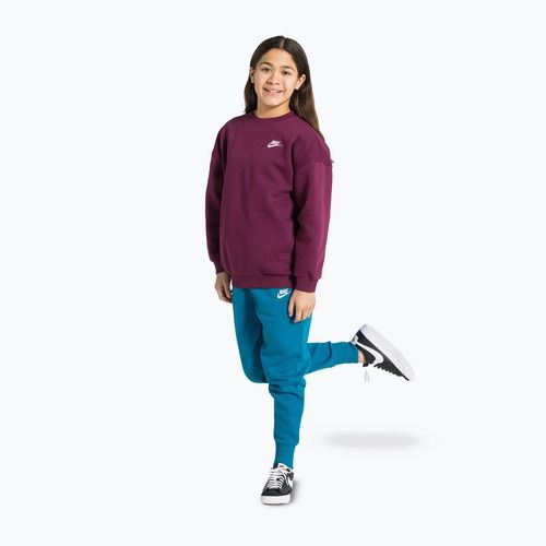 Bluza dziecięca Nike Sportswear Club Fleece bordeaux/white