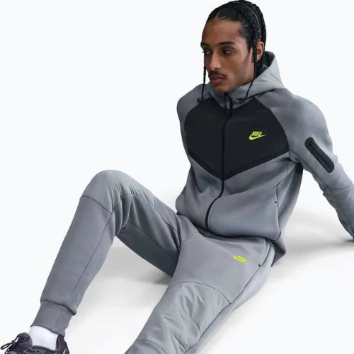 Spodnie męskie Nike Tech Joggers cool grey/cool grey/volt