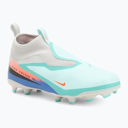 Buty piłkarskie dziecięce Nike United Phantom 6 High Academy Jr FG/MG pistachio frost/hyper orange