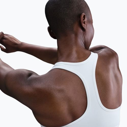 Biustonosz treningowy Nike Swoosh Medium Support white/black