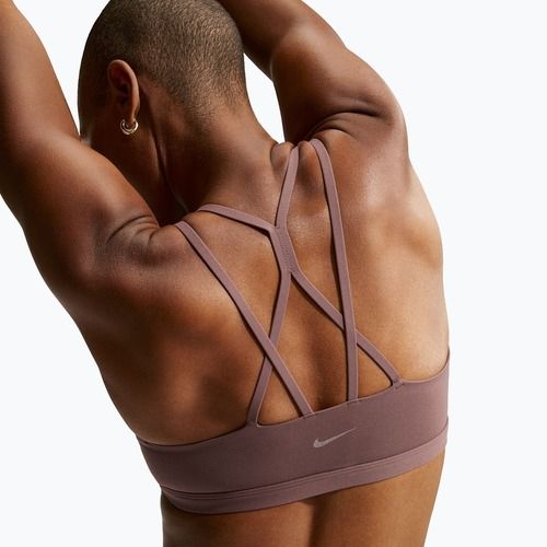 Biustonosz treningowy Nike Zenvy Strappy Light-Support tottoo/white