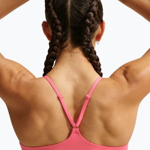 Biustonosz treningowy Nike Dri-Fit Indy Light Support sea coral/sea coral/white