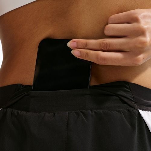 Spodnie do biegania damskie Nike Tempo Swoosh Dri-Fit Mid-Rise 7/8 black/white