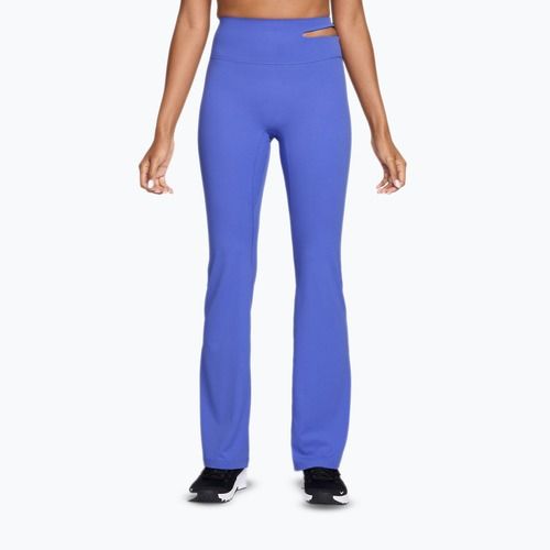 Spodnie treningowe damskie Nike Zenvy High-Waisted Flared sapphire/white