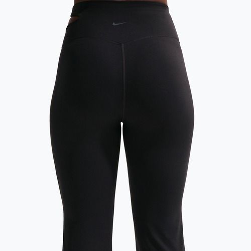 Spodnie treningowe damskie Nike Zenvy High-Waisted Flared black/pcg3c