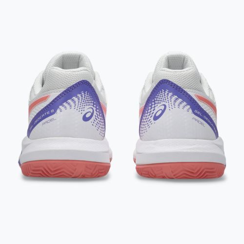 Buty do padla damskie ASICS Gel-Dedicate 8 Padel W white/guava
