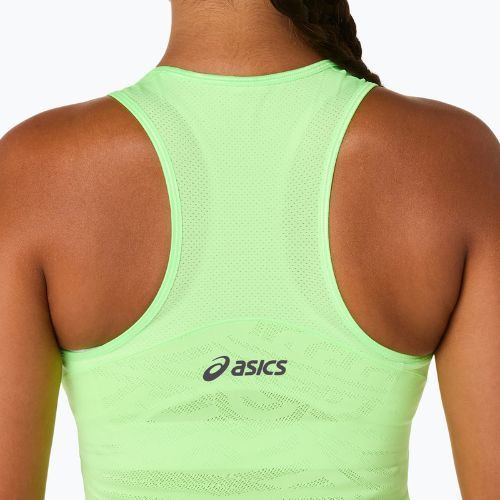 Koszulka tenisowa damska ASICS Match Jaquard Crop Top W illuminate green