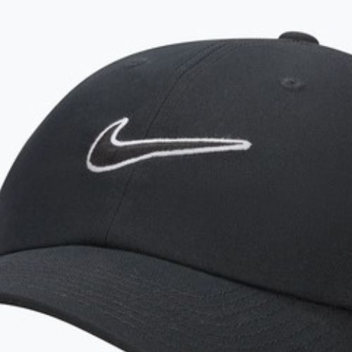 Czapka z daszkiem Nike Club Unstructured Swoosh black/black