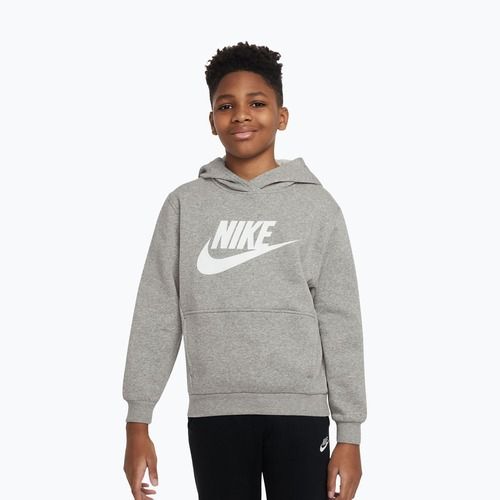 Bluza dziecięca Nike Club Fleece Hoodie dark grey heather/white
