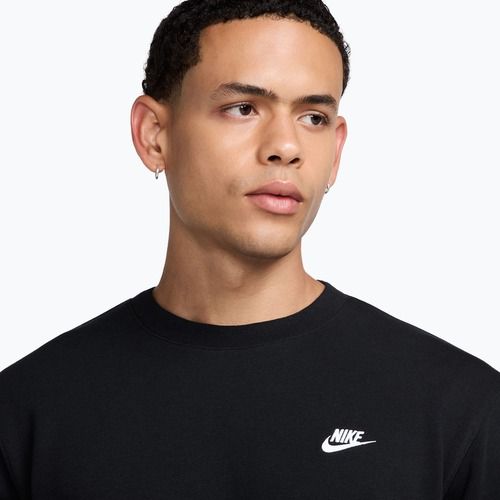 Bluza męska Nike Club French Terry Crew black/white