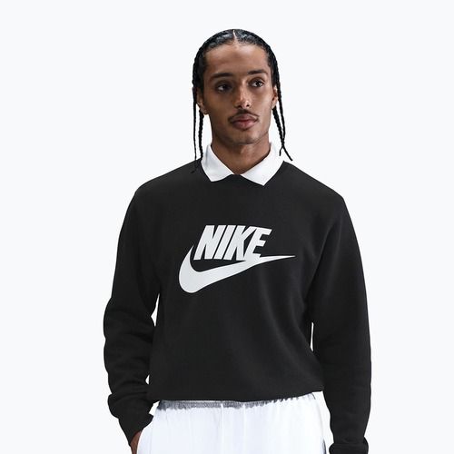 Bluza męska Nike Sportswear Club Graphic Fleece Crew black/white