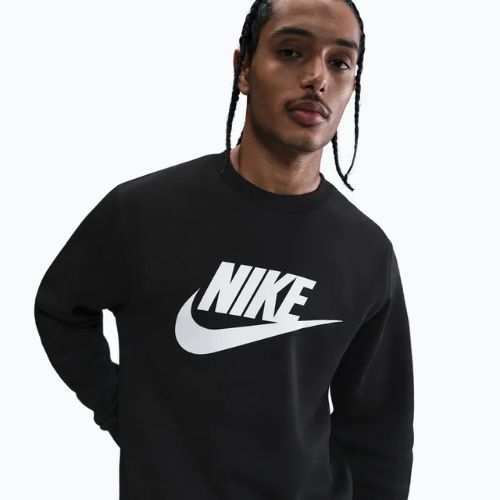 Bluza męska Nike Sportswear Club Graphic Fleece Crew black/white