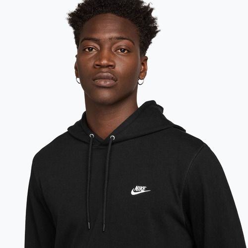 Bluza męska Nike Sportswear Club Knit Pullover Hoodie black/black/white